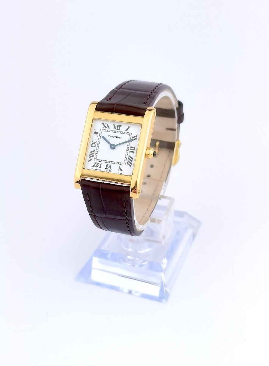 Montre Cartier - Tank Normale - Or Jaune - Quartz - Grand Modèle (unisexe)-photo-4