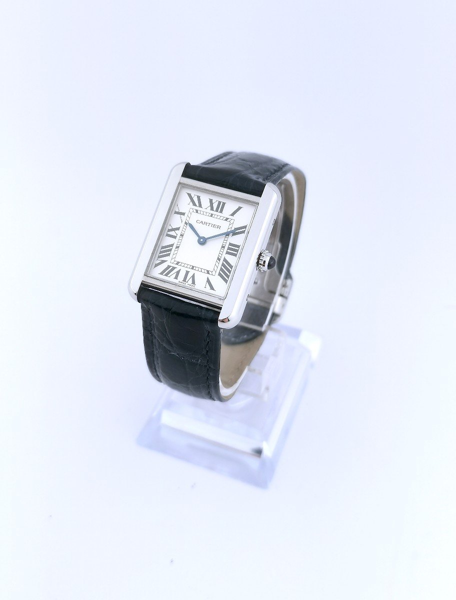 Cartier - Tank Solo - Acier - Petit Modèle (femme)-photo-1