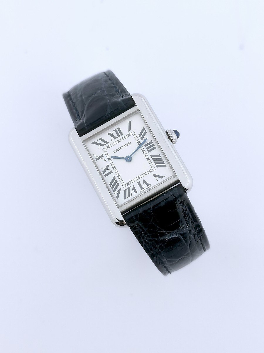 Cartier - Tank Solo - Acier - Petit Modèle (femme)-photo-6