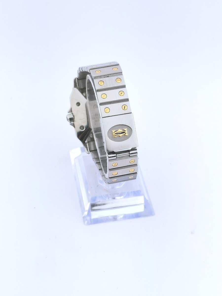 Cartier - Santos Carrée - Or/acier - Automatique - 29 Mm (unisexe)-photo-3