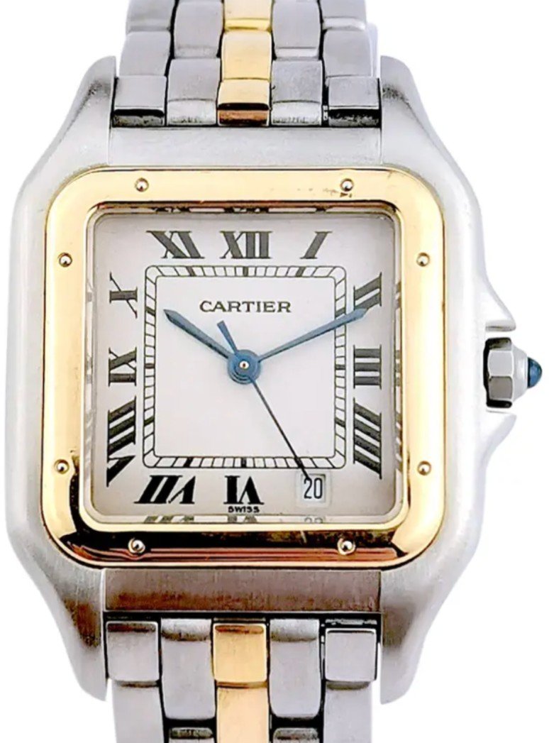 Montre CARTIER - Panthère - Or/acier - 1 Rang d'Or - 27 Mm - Full Set