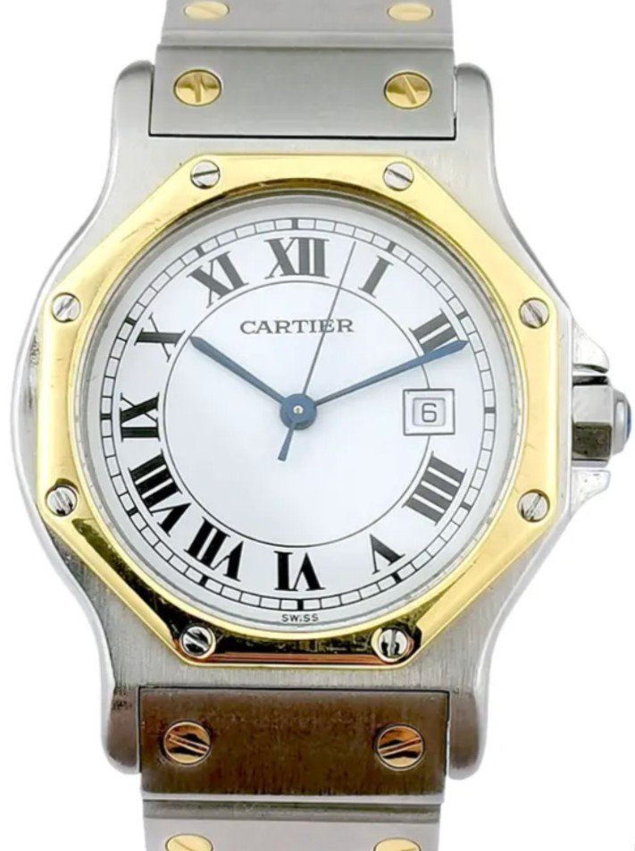 Montre Cartier - Santos Octogonale - Or/acier - Automatique - 29 Mm