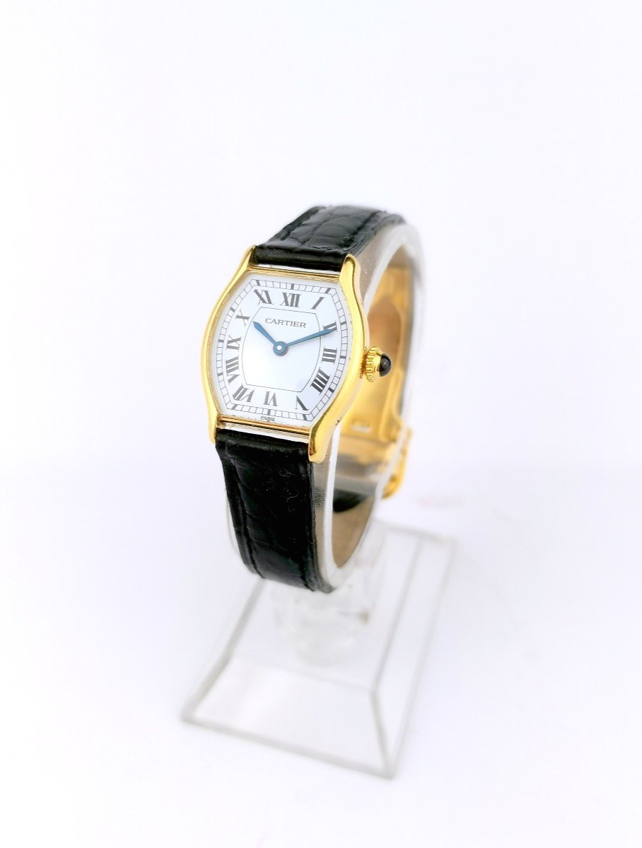 Montre Cartier - Tortue Mini - Or Jaune - Mécanique - Pm-photo-4