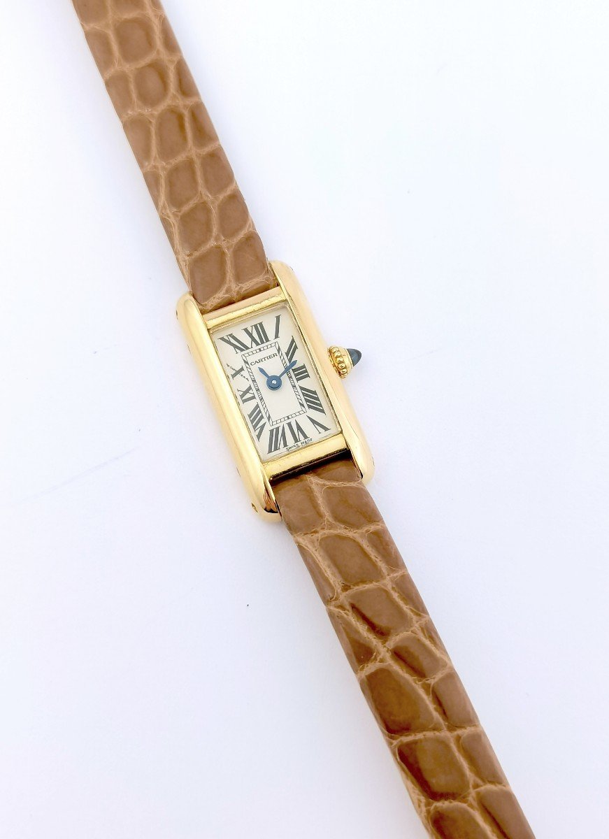 Montre Cartier - Tank Mini - Or Jaune -photo-3