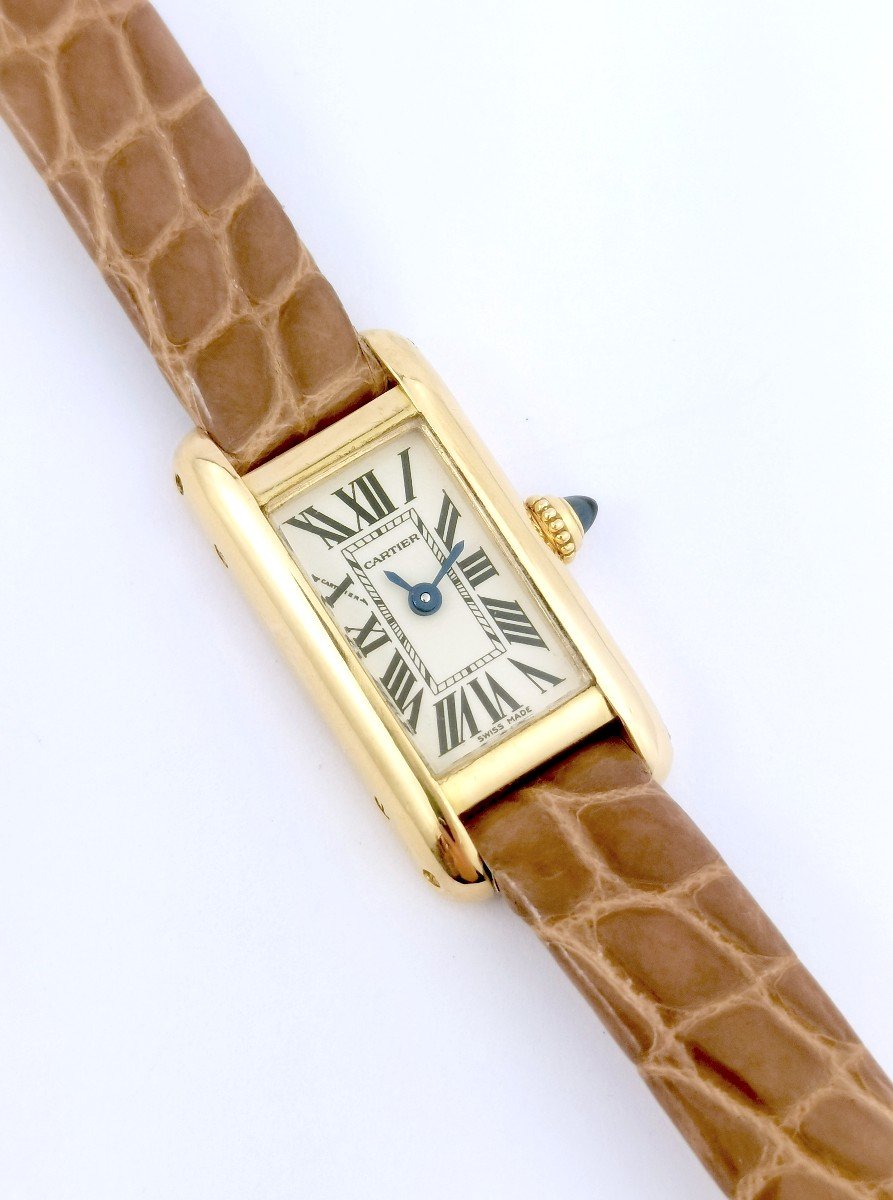 Montre Cartier - Tank Mini - Or Jaune -photo-1