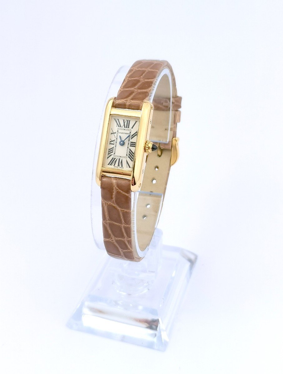 Montre Cartier - Tank Mini - Or Jaune -photo-3