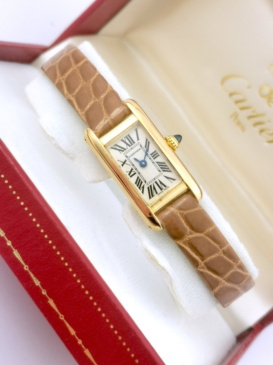 Montre Cartier - Tank Mini - Or Jaune -photo-5