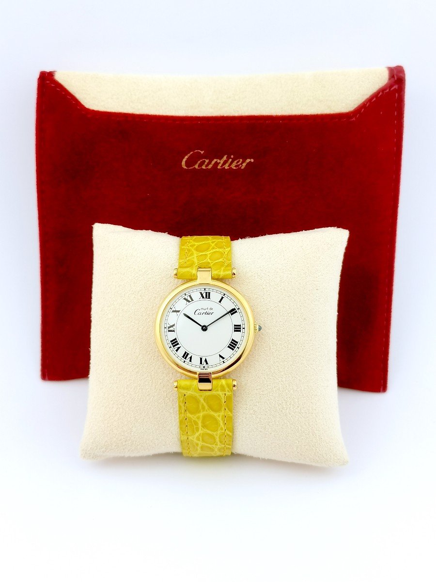 Cartier Watch - Must Vendôme - Vermeil - Gm-photo-5