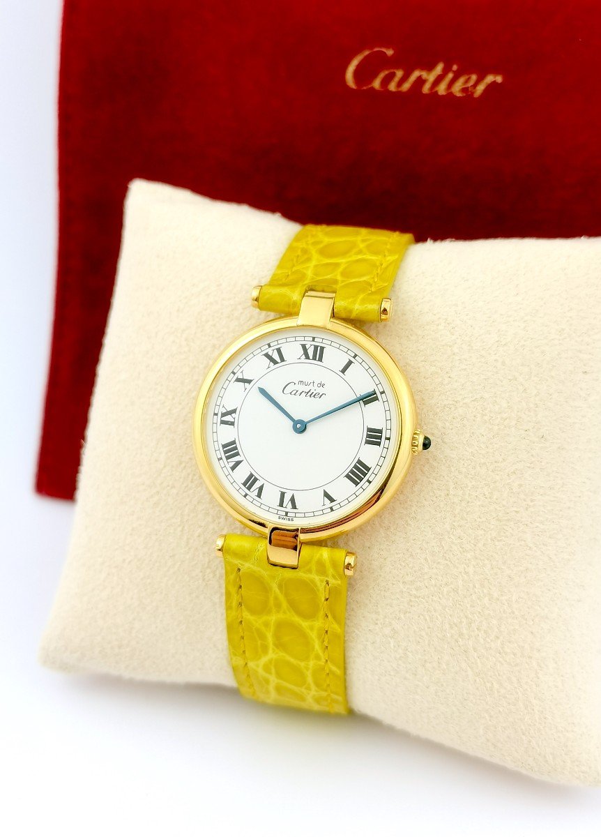 Cartier Watch - Must Vendôme - Vermeil - Gm-photo-6