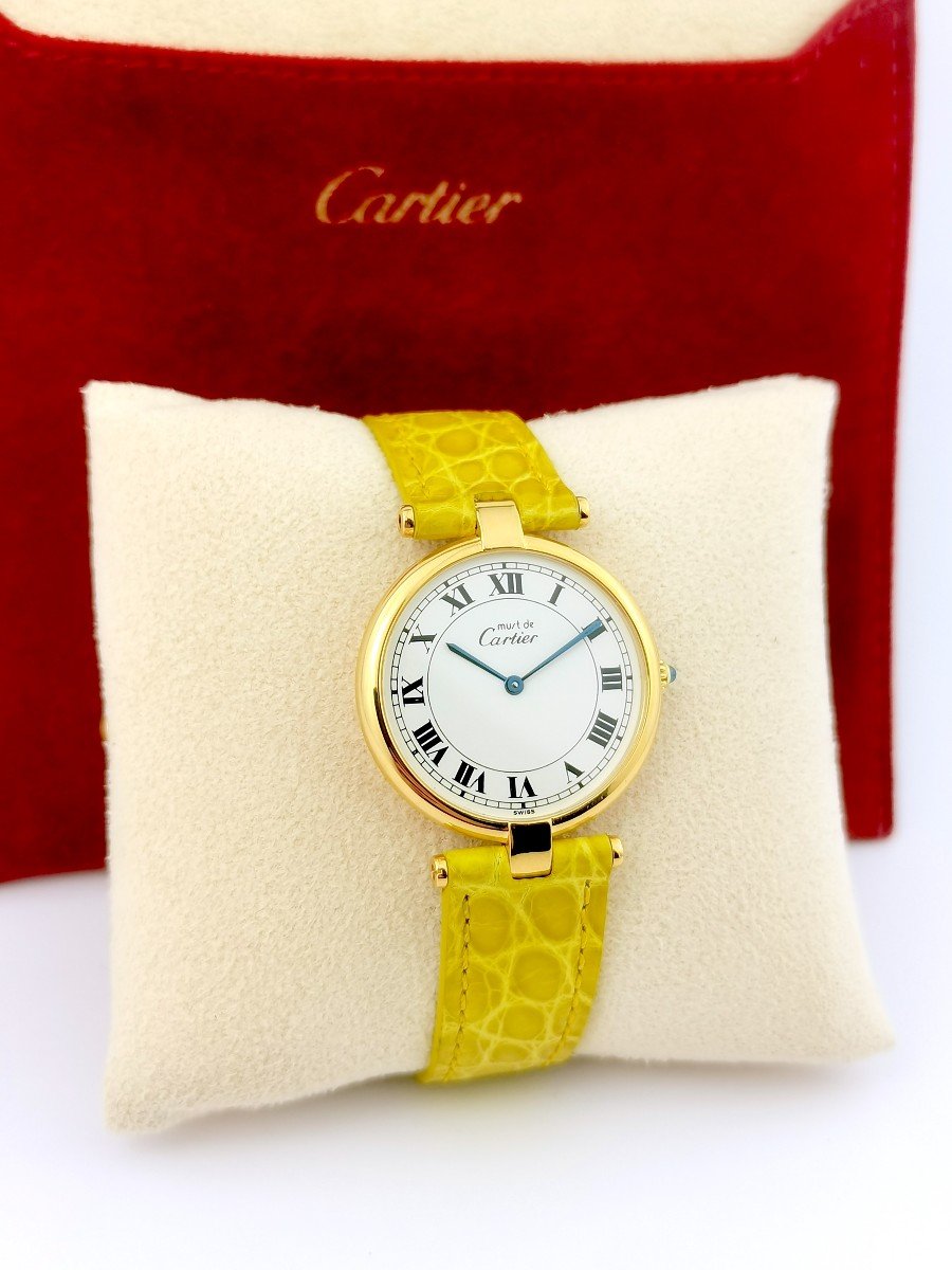 Cartier Watch - Must Vendôme - Vermeil - Gm-photo-7