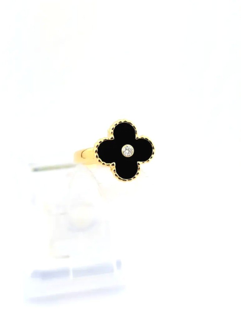 Bague Van Cleef & Arpels - Sweet Alhambra - Onyx-photo-1