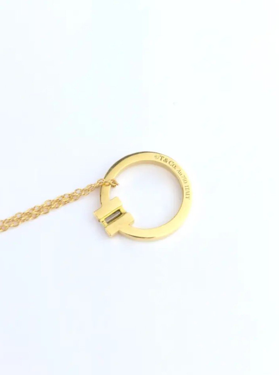 Tiffany&co Pendant - Tiffany Circle - Yellow Gold-photo-2