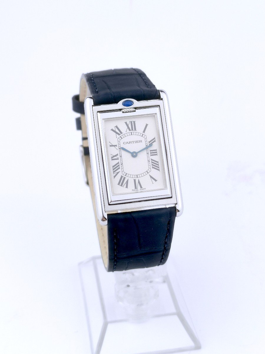 Montre Cartier - Tank Basculante - Acier - Mécanique -photo-3