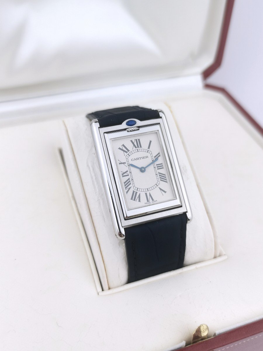 Cartier Watch - Tank Basculante - Steel - Mechanical -photo-6