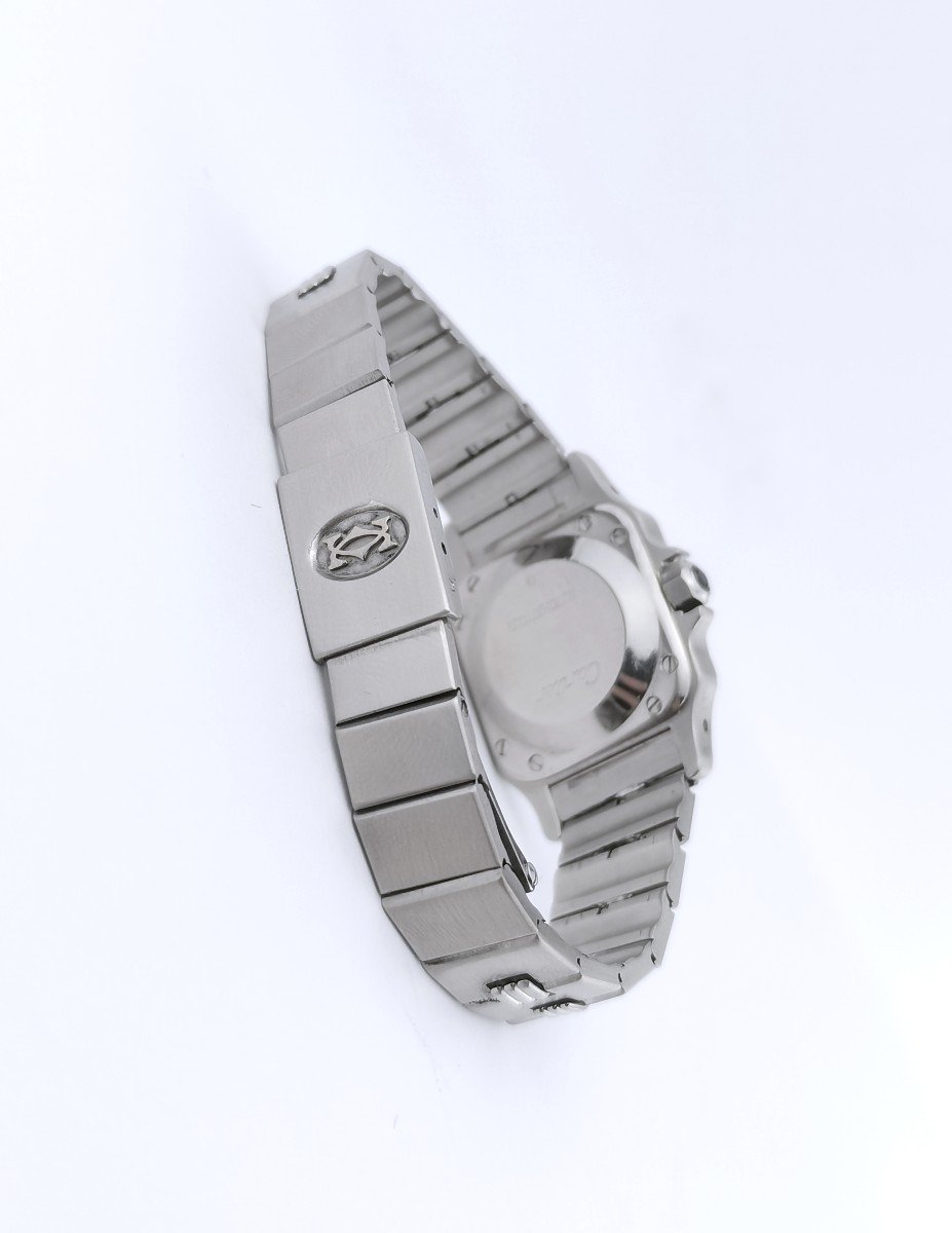 Montre Cartier - Santos Carrée - Bracelet Rivets - Pm-photo-4