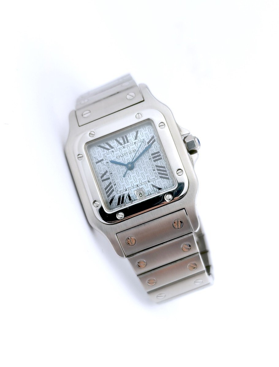 Cartier Watch - Santos Galbée - Ice Blue - 29 Mm-photo-3