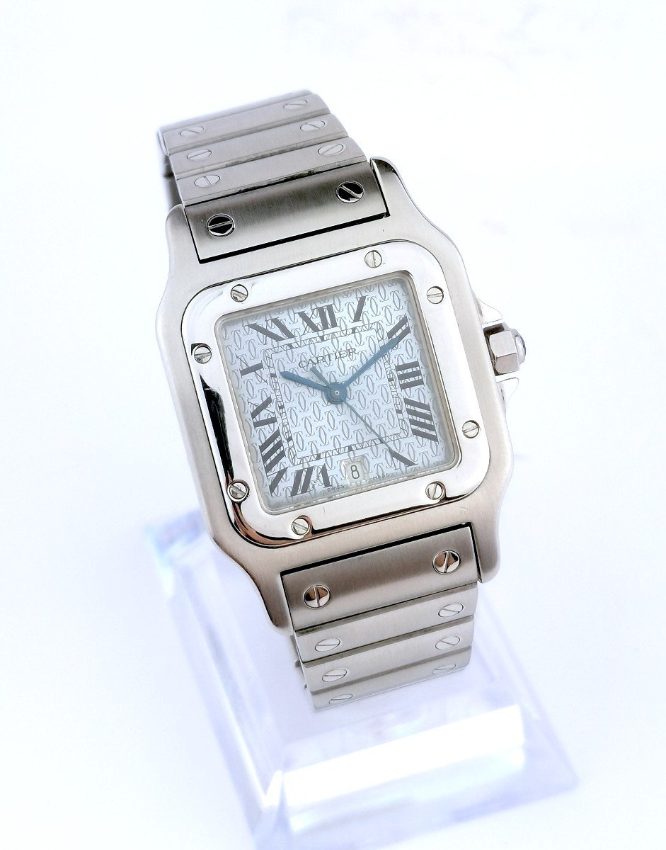 Cartier Watch - Santos Galbée - Ice Blue - 29 Mm-photo-6