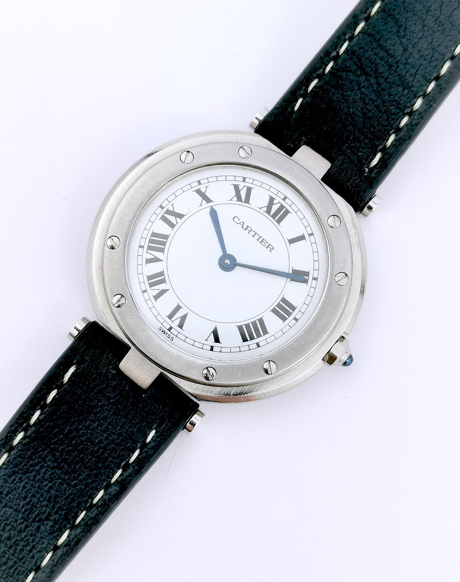 Cartier Watch - Santos Vendôme - Steel/leather - Gm-photo-3