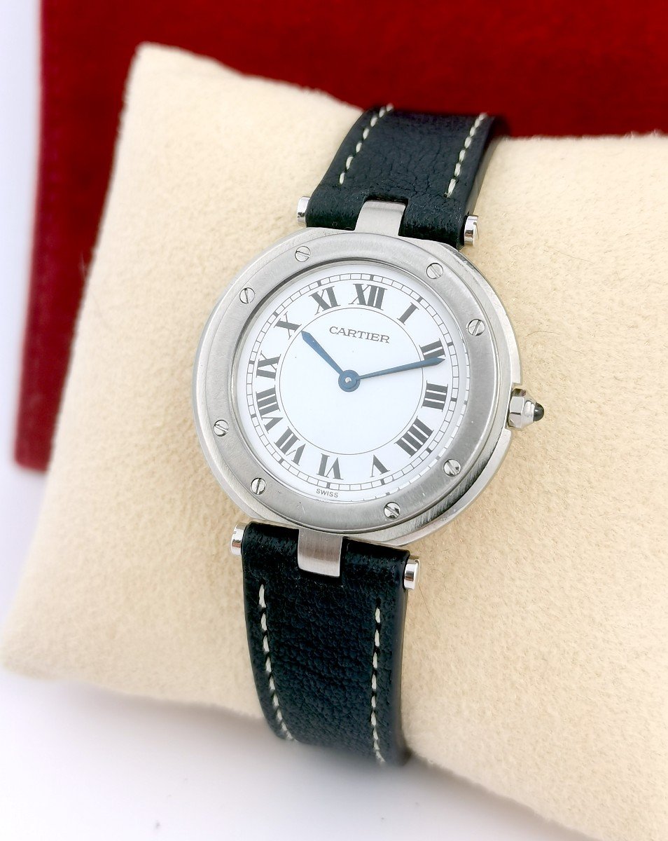 Cartier Watch - Santos Vendôme - Steel/leather - Gm-photo-6