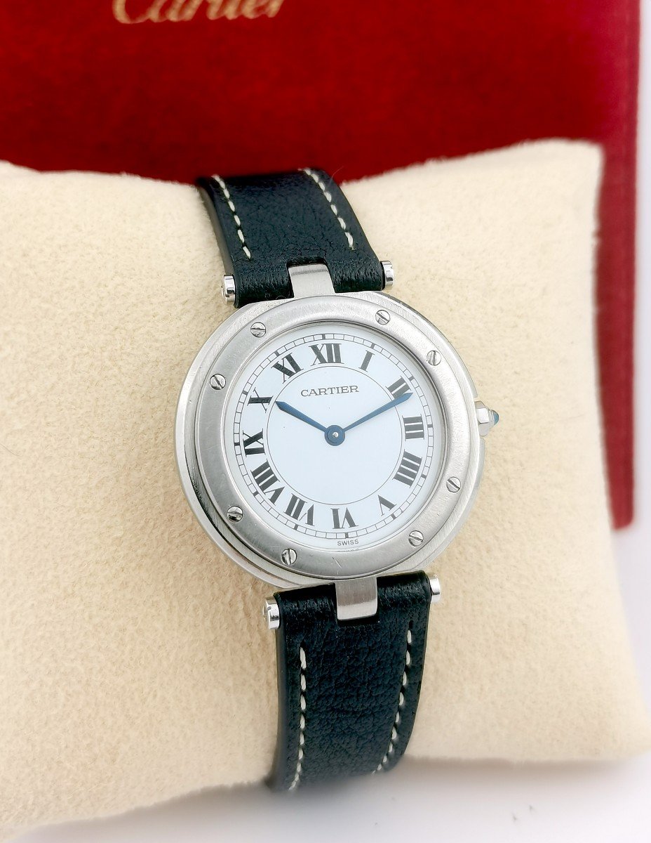 Cartier Watch - Santos Vendôme - Steel/leather - Gm-photo-7