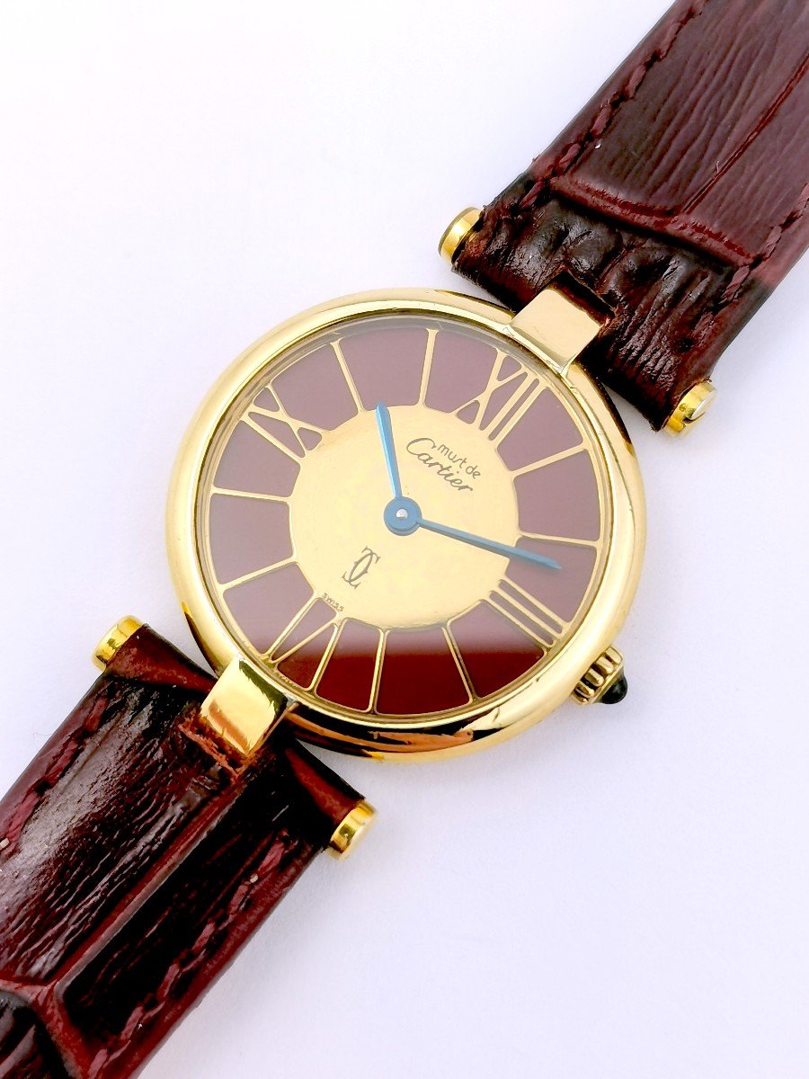 Cartier Watch - Must Vendôme - Bordeaux Gold Dial - Pm-photo-3