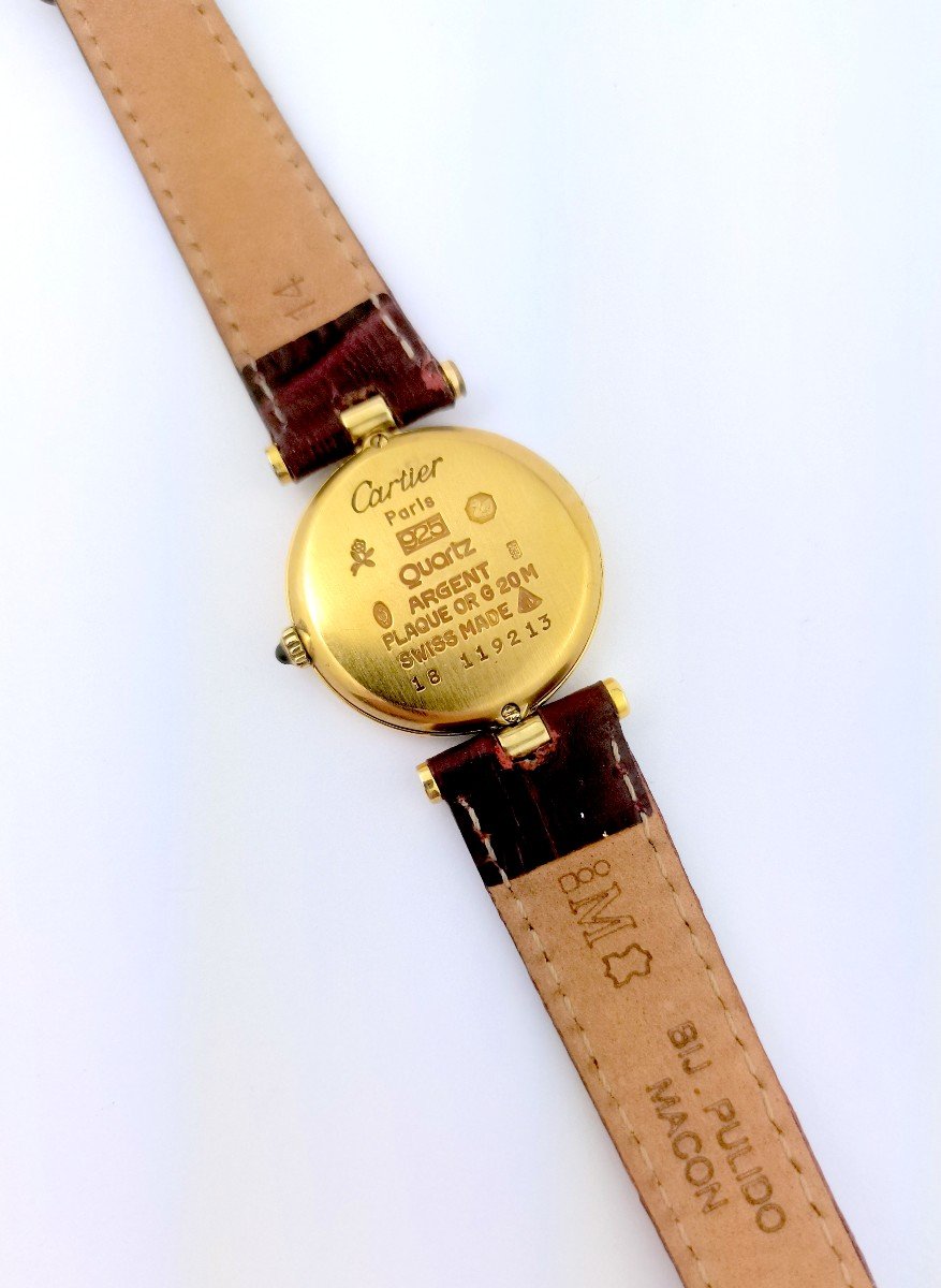 Cartier Watch - Must Vendôme - Bordeaux Gold Dial - Pm-photo-1