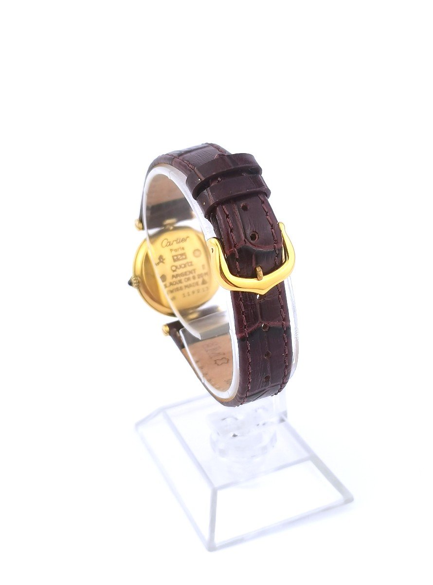 Cartier Watch - Must Vendôme - Bordeaux Gold Dial - Pm-photo-4