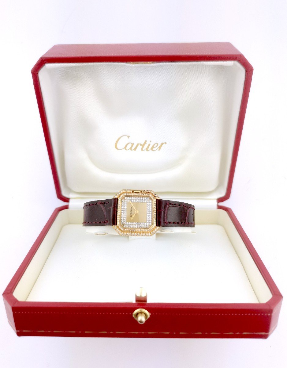 Cartier Watch - Belt - Gold/diamonds - Pm-photo-3