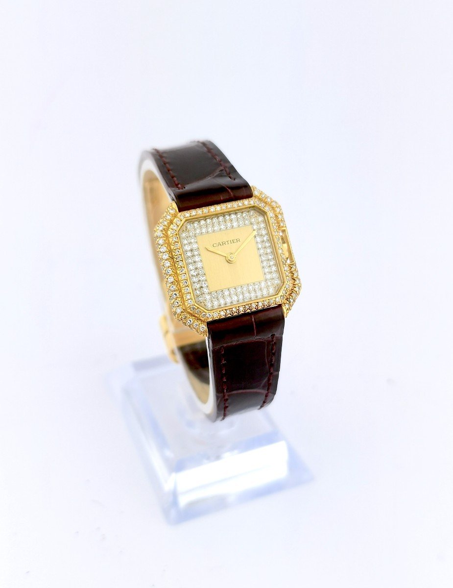 Cartier Watch - Belt - Gold/diamonds - Pm-photo-5