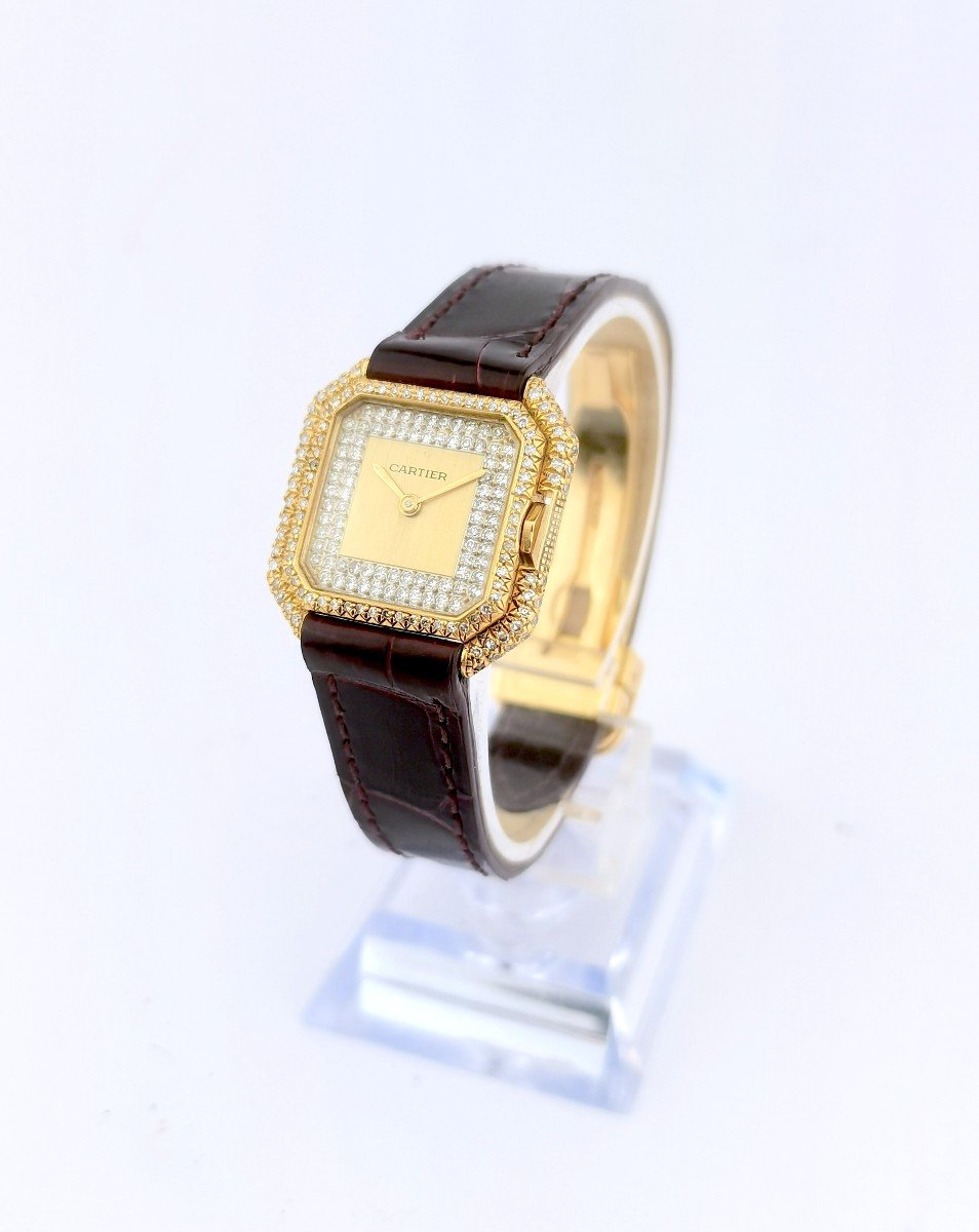 Cartier Watch - Belt - Gold/diamonds - Pm-photo-6