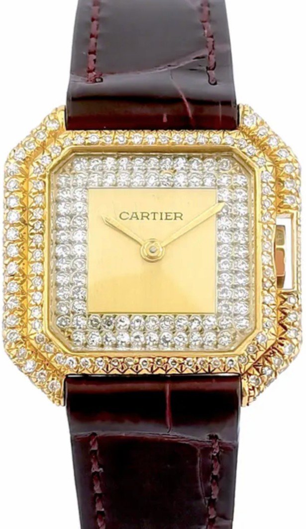 Montre Cartier - Ceinture - Or/diamants - Pm