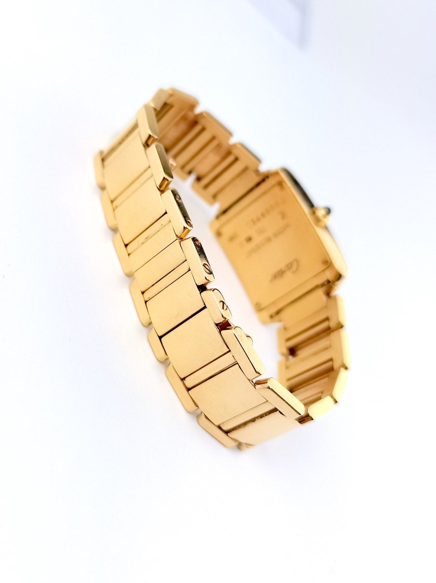 Cartier Watch - Tank Française - Yellow Gold - Small Model.-photo-1