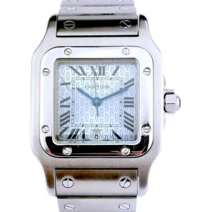 Cartier Watch - Santos Galbée - Ice Blue - 29 Mm