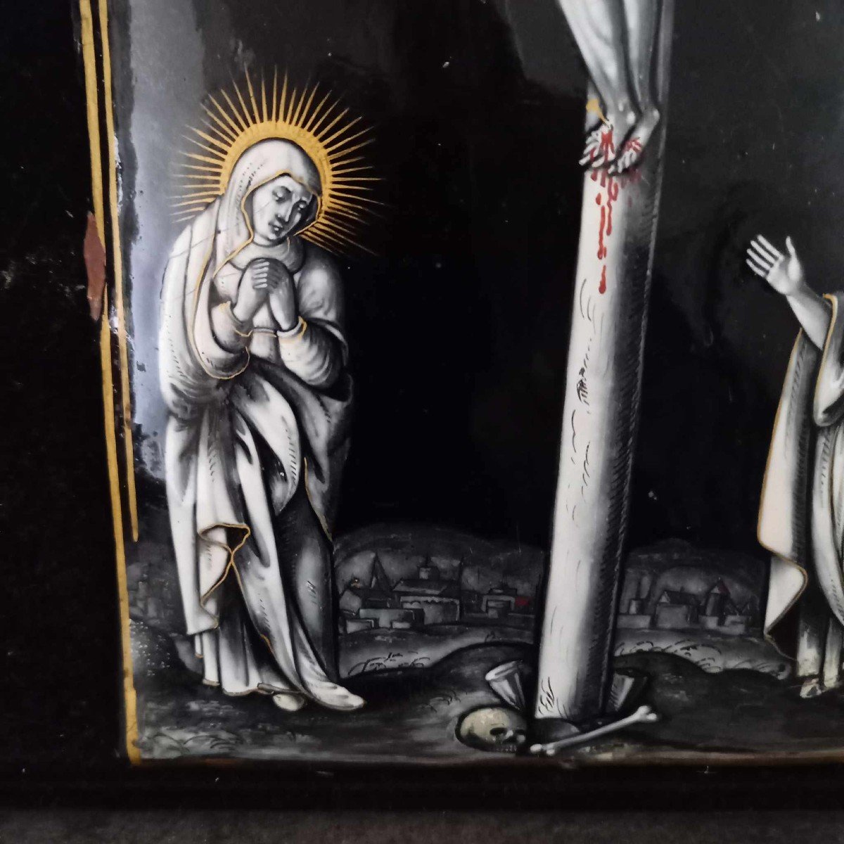 Email From Limoges 17th Century, Attributed To Pierre II Nouailher "crucifixion"-photo-2