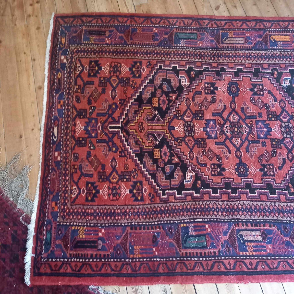 Iran Hamadan Hand Knotted Rug-photo-2