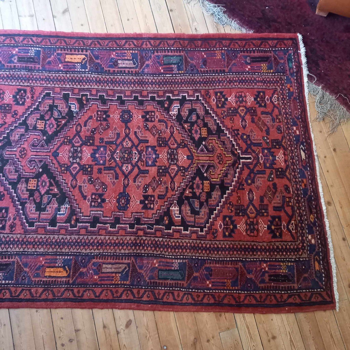 Iran Hamadan Hand Knotted Rug-photo-3