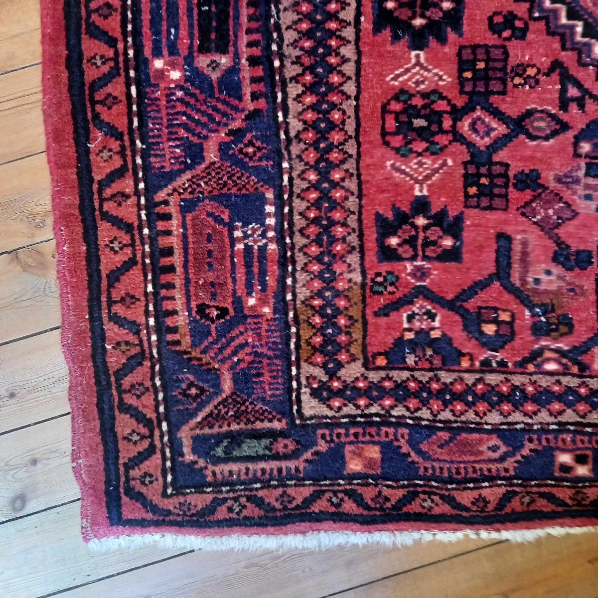 Iran Hamadan Hand Knotted Rug-photo-4