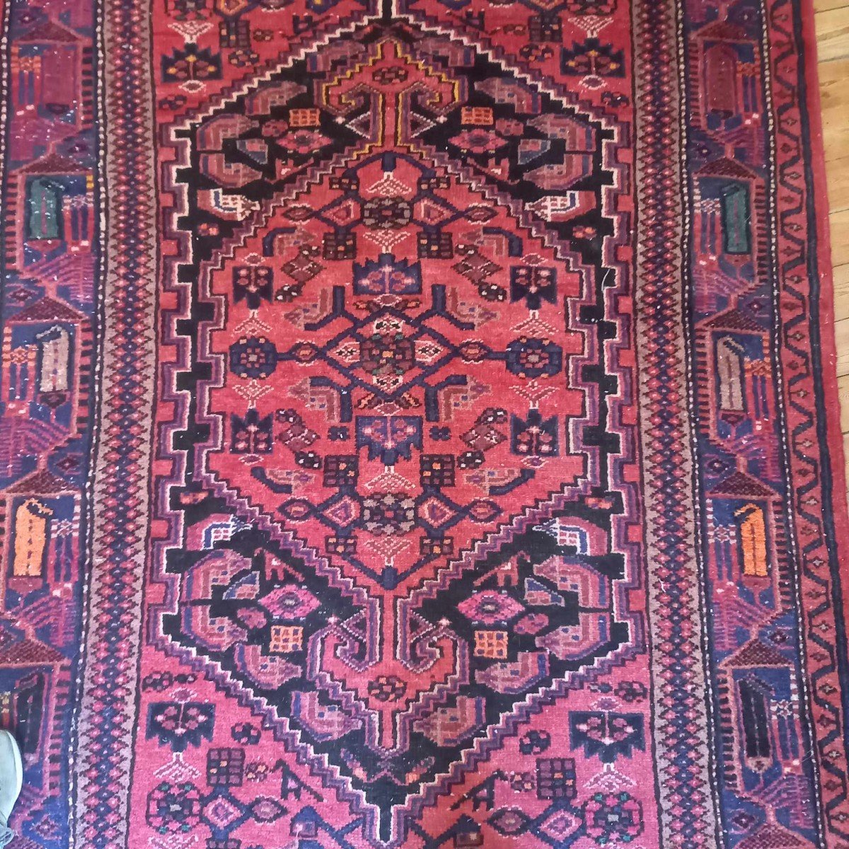 Iran Hamadan Hand Knotted Rug-photo-1