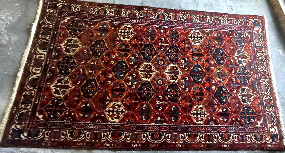 Tapis Noué Main Type Bakhtiar, Iran Milieu Du XXe-photo-3