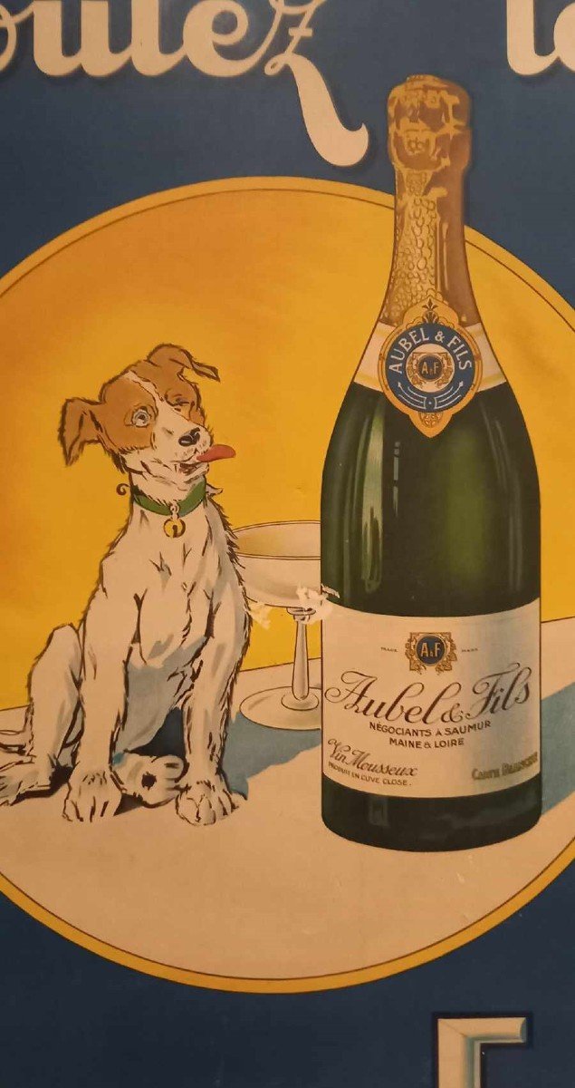 Old Poster Maison Aubel A Saumur "taste Them ... Aubel & Fils" 1920s / 1930s-photo-4