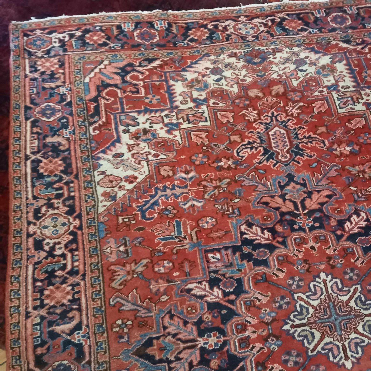 Large Hand Knotted Carpet Caucasus Yerevan, Armenia Second Third Of The 20th Century-photo-4