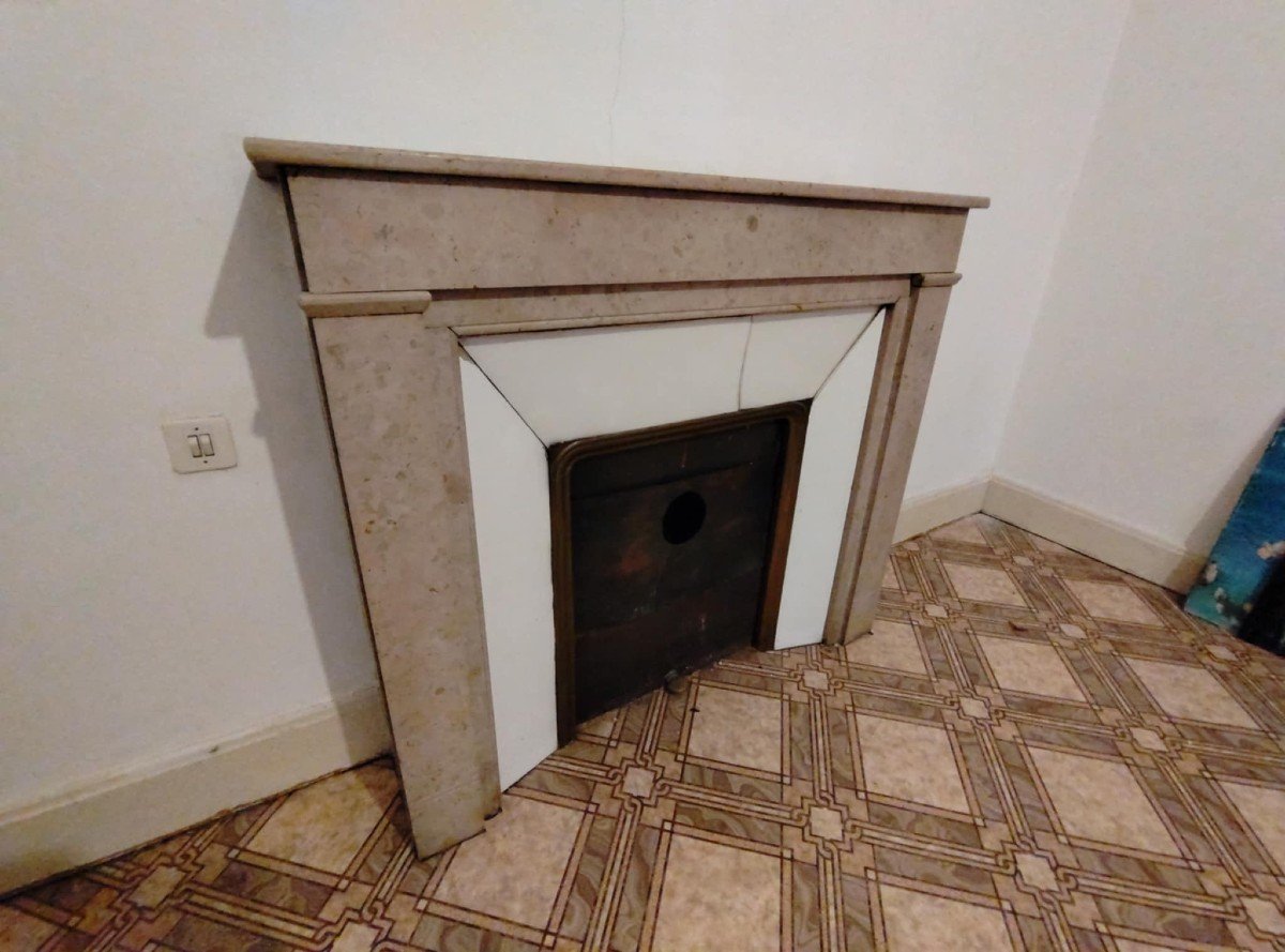 To Be Restored: Art Deco Period Marble Fireplace-photo-1