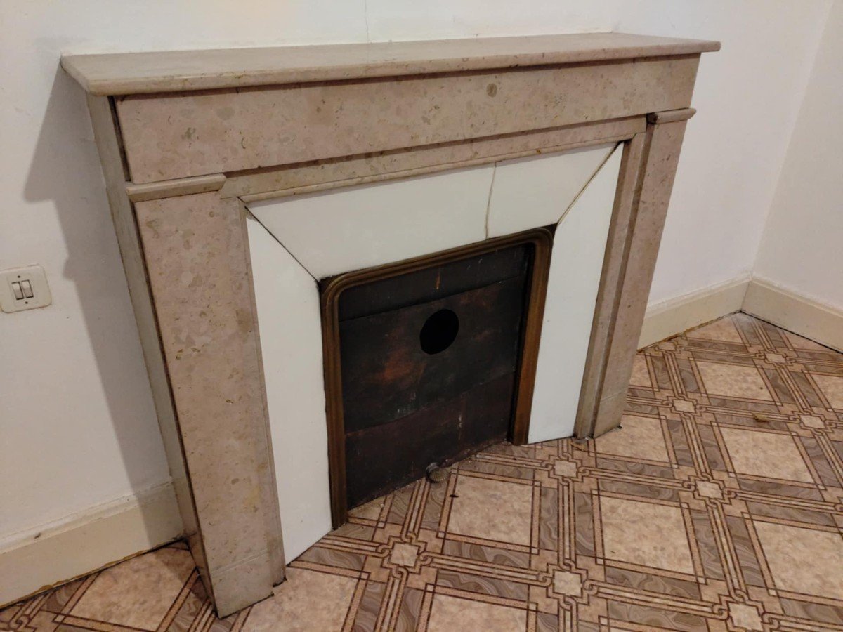 To Be Restored: Art Deco Period Marble Fireplace