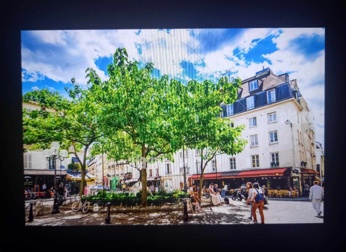 Jean Bougret (1922-1979) "place De La Contrescarpe à Paris" Huile Sur Toile-photo-4