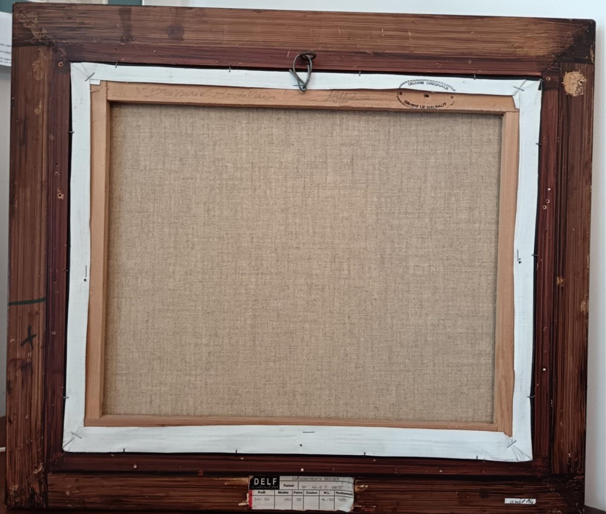 Gérard Le Nalbaut (né En 1946) « Brasserie Bordelaise » Huile Sur Toile Signée En Bas à Droite.-photo-4
