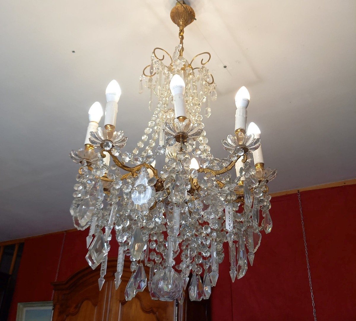 Pampille Chandelier Nine Arms Of Light