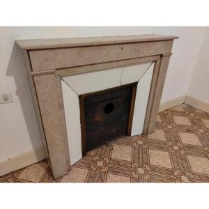 To Be Restored: Art Deco Period Marble Fireplace