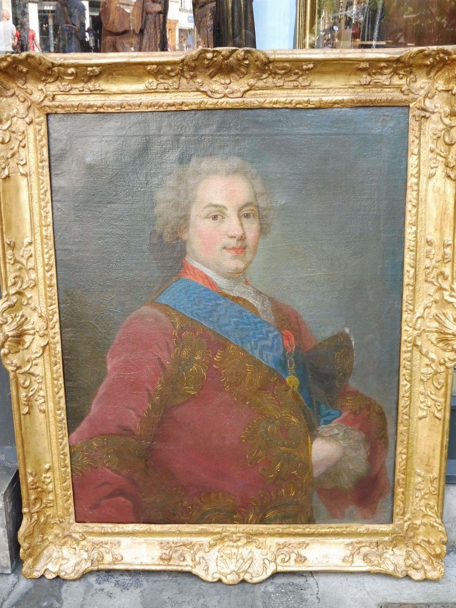 Huile Sur  Toile  De l'école Française  Du 18 Eme  Siècle  , " Portrait  Du Dauphin  " 