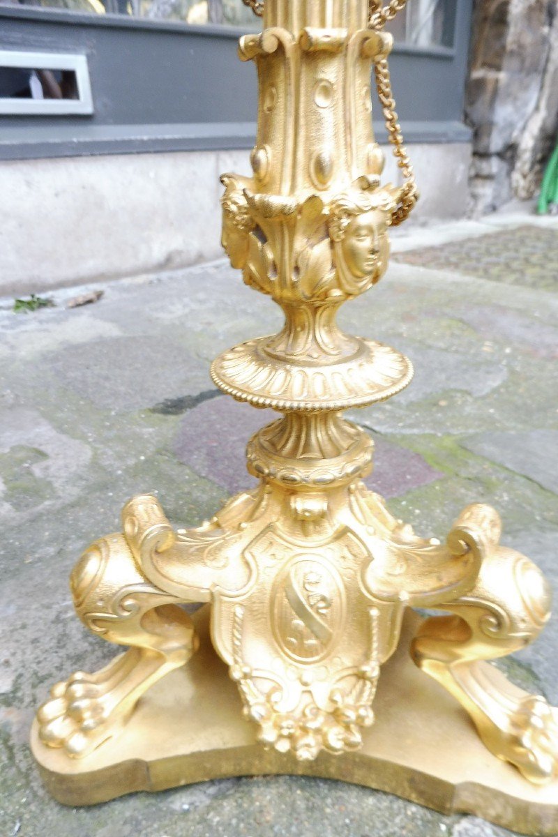 Pair Of Louis Philippe Gilt Bronze Candelabra  -photo-2