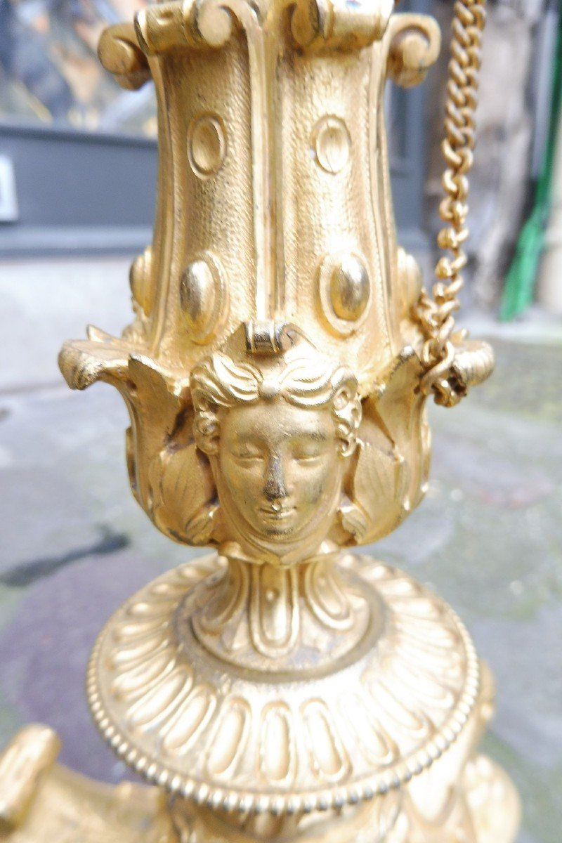 Pair Of Louis Philippe Gilt Bronze Candelabra  -photo-4